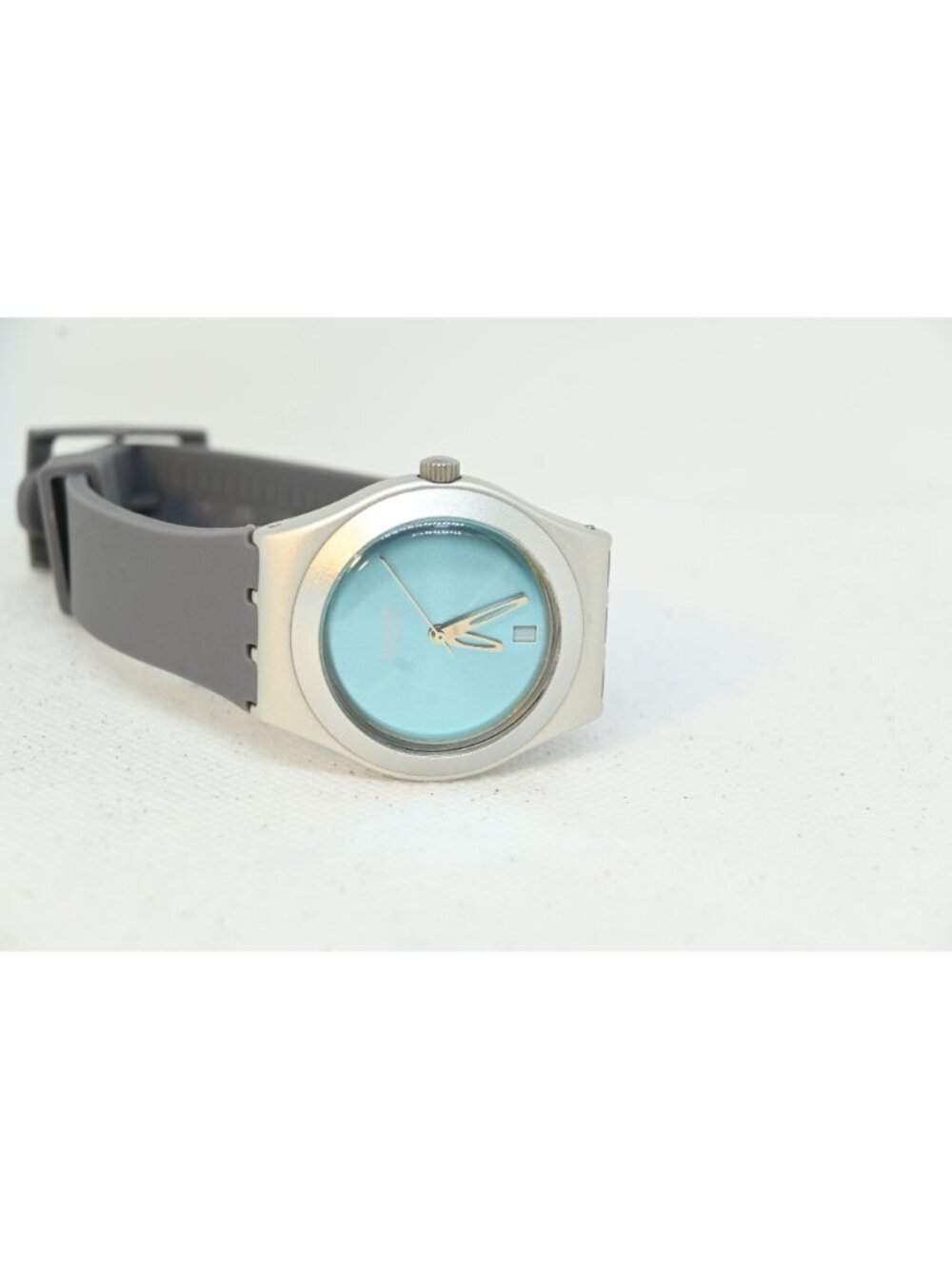 2001 Swatch Irony Falling Star YLS1011 Blue Sun-Brushed Dial Watch 33mm - Picture 9 of 11